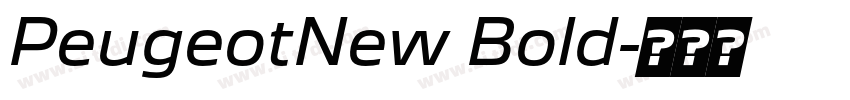 PeugeotNew Bold字体转换